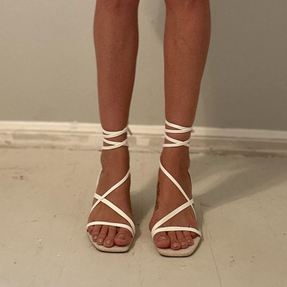 Open Toe Strap Heels - Picture 11 of 11